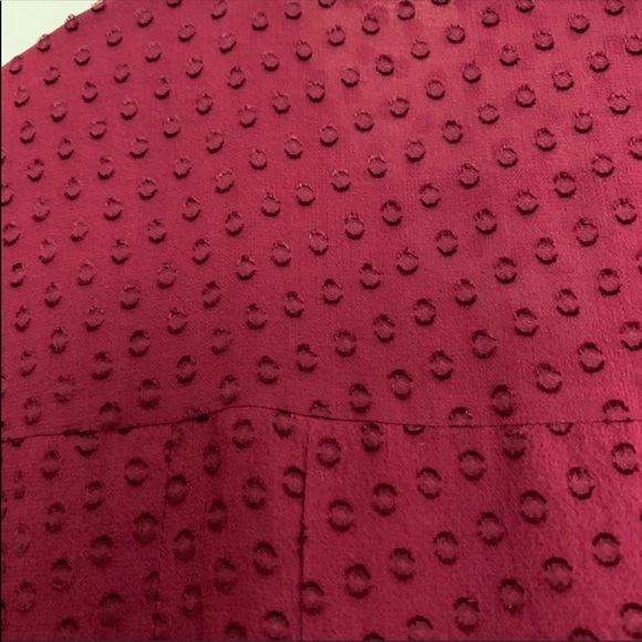 Anthropologie Meadow Rue mason silk blouse red - Picture 6 of 6